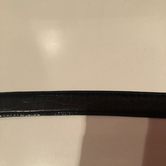 Classic Polo Ralph Lauren black American Alligator belt with 925 sterling buckle - Picture 10 of 10